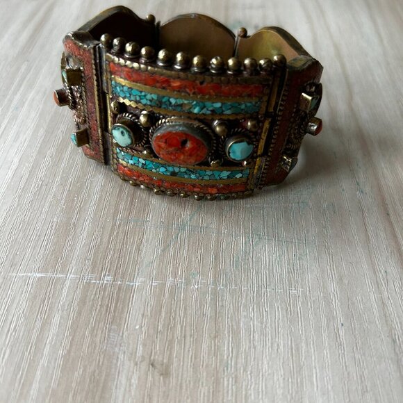 N/A Jewelry - Vintage Handmade Turquoise Bracelet